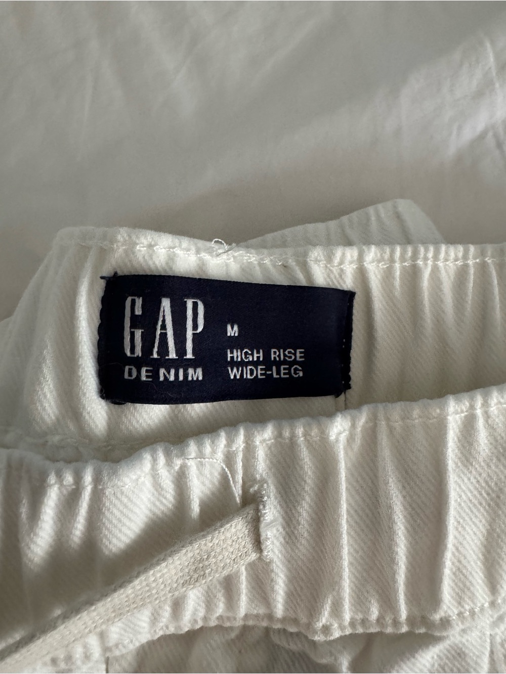 High Rise Pull-On Wide-Leg Utility Jeans - Picture 4 of 4